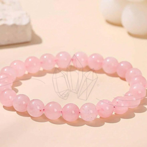 rose quartz crystal bracelet
