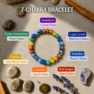 seven chakra crystal bracelet