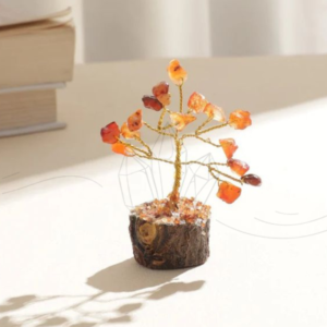 mini red carnelian crystal tree