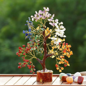 seven chakra crystal tree