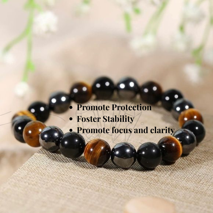 triple protection crystal bracelet triple protection crystal bracelet