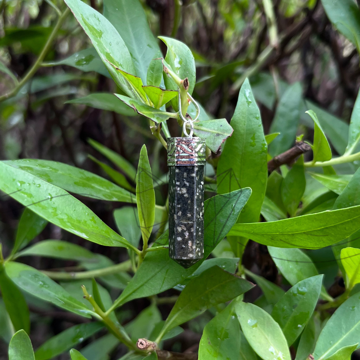 serpentine crystal pencil pendant serpentine crystal pencil pendant