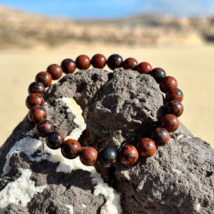 mahogany obsidian crystal bracelet mahogany obsidian crystal bracelet
