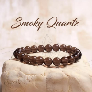 smoky quartz crystal bracelet