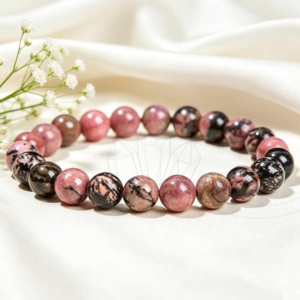 rhodonite crystal bracelet